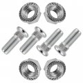 Caltric 4x Front Rear Studs And Flange Nuts Compatible With Polaris Scrambler 500 2x4 4x4 2001-2005 3 8