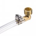 Uxcell Brass Hose Barb Fitting Elbow 6mm X G1 2 Male Thread Right Angle Pipe Connector With Stainless Steel Clamp Pack Of