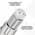 1 8 In Npt Male Pipe Plug 316 Stainless Steel Outer Square Head Solid Thread Bung For Hydraulic And Pneumatic Systems Silver