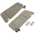Left And Right Sides Sun Visor For 2006-2011 Toyota Camry Withoutroof Beige Sun With Lights Replace 74320-06780-e0