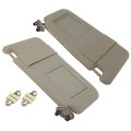 Left And Right Sides Sun Visor For 2006-2011 Toyota Camry Withoutroof Beige Sun With Lights Replace 74320-06780-e0