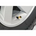 Ipick Image For Chevrolet Black Logo In On Golden Aluminum Cylinder-style Tire Valve Stem Caps