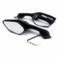 Httmt- Carbon Rear View Mirrors W Turn Signals Compatible With Kawasaki Ninja Zx10r 2011-2015 H2 2014-2015 P N Mt252-036-cn