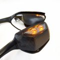 Httmt- Carbon Rear View Mirrors W Turn Signals Compatible With Kawasaki Ninja Zx10r 2011-2015 H2 2014-2015 P N Mt252-036-cn