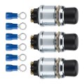 3 Pack Waterproof Momentary Push Button Starter Switch 12v 24v Heavy Duty Weatherproof Horn Engine For Car Truck Boat Rv Atv 