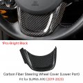 Jswan Carbon Fiber Steering Wheel Panel Cover Fit For Toyota Supra Gr A90 Mk5 Frame Trim Button Car Lower Part