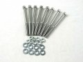 1958-87 For Chevy 327 350 Fabricated Aluminum Tall Valve Covers Polished E41302p 