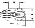 Morris 14452 Malleable Rigid Split Coupling 2-inch Trade Size 1-pack