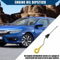 Hihaha No 25610-p4r-a01 Oil Dipstick For Honda Civic 1992-2000 Cr-v 1997-2001 Level Durable Metal 1 Pc Black