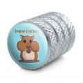 Hamster Them Cheeks Eating Sunflower Seed Tire Rim Wheel Aluminum Valve Stem Caps