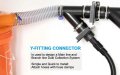 Hqrp 4-inch Y-fitting Dust Collection Extraction Hose Connector Fits Jet Jw1015