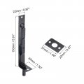Uxcell Flush Bolt 6 Inch Stainless Steel Door Concealed Slide Lock Latch For Wood Composite Doors Double Black