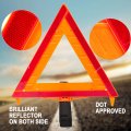 Cartman 3 Pack Warning Triangle Dot Approved Identical To United States Fmvss 571 125 Reflective Road Safety Kit With White