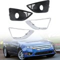 1 Pair Fog Light Cover Kit Lh Rh Replacement For Fusion 2010-2012 Driver And Passenger Side Fo1038120 Fo1039120 