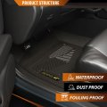Tpe Floor Mats Liners 3pcs For Dodge Charger Rwd 2011-2023 Rear Wheel Drive All Weather Protection Black Alfombras Para Carro