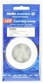 Hella 980500541 0500 Series Slim Line White 12v Dc Round Enhanced Brightness Led Courtesy Light With Plastic Rim 