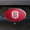 Bradley University Primary Logo Oval Tow Trailer Hitch Cover Plug Insert