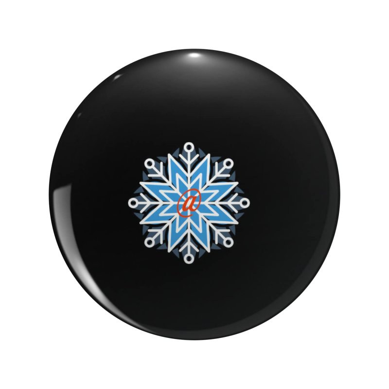 1080 Graphics Snowflake Pattern Key Chain Double Sided Stainless Steel Keychain