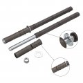 Uxcell 6 Pcs Floating Shelf Brackets 9 X 6 Invisible With Screws For Wood Shelves Iron Silver Tone Brown