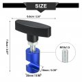 X Autohaux 2pcs Car Hood Lift Support Clamp Rod Strut Holder Retainer Tool 14mm Aluminum Alloy Blue