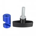 X Autohaux 2pcs Car Hood Lift Support Clamp Rod Strut Holder Retainer Tool 14mm Aluminum Alloy Blue