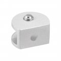 Uxcell Glass Shelf Brackets Aluminum Alloy Clamp Clip Holder Half Round For 5-8mm Thickness 4pcs