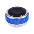 3pcs Set Car Ac Knob Aluminum Alloy Air Conditioning Heat Control Switch Accessories For Blue