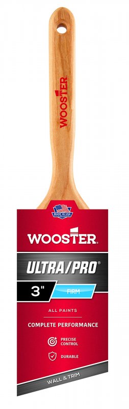 Ultra Pro 4174-3 Angled Paintbrush 3 In Purple Brown Nylon And Polyester Blend With Rust Resistant Stainless Steel Ferrule
