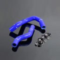 Blue Silicone Radiator Coolant Hose Set With Clamps For Ford F100 F150 F250 Bronco 1968 To 1979 3 Ply Nylon Reinforcement 4 5mm 