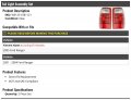 Tail Light Assembly Set Of 2 Compatible With 2001-2005 Ford Ranger