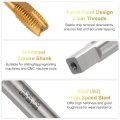 7 16-20 Unf B2 Spiral Point Thread Tap Screw Threading Tapping Tool Titanium Coated 6542 High Speed Steel Machine Taps Bit