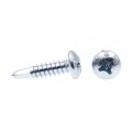 Prime-line Sheet Metal Screw Self-drilling Pan Head Phillips 14 X 1 In Zinc Plated Steel Pack Of 100