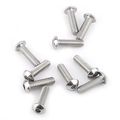 160pcs M5 304 Stainless Steel Hex Socket Screws Bolts Nuts Assortment Kitbutton Head
