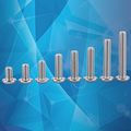 160pcs M5 304 Stainless Steel Hex Socket Screws Bolts Nuts Assortment Kitbutton Head