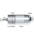 Bemonoc Encoder Metal Gearmotor 24v Dc High Speed 120 Rpm Gear Motor With For Robotics