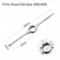 Uxcell 65mm Round Die Stock Handle Wrench Holder For Metric M30-m36 47mm-65mm With Knurled