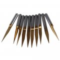 10pcs 0 3mm 1 8 Shank Titanium Coated Carbide Alloy 15 Degree Pcb Engraving Cnc Bit Router Tool