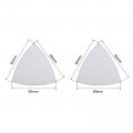 Uxcell 800 Grit 1000 Triangle Detail Sander Sandpaper Hook And Loop 3-1 2 Inch White 400 24 Pcs