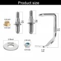 Front Passenger Right Side Door Hinge Pin And Bushing Kit 38457 Fit For Select Cadillac Chevrolet Gmc Models
