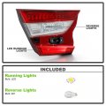 Acanii For 2018-2022 Honda Accord Lx Ex-l Sport Inner Tail Lights Brake Lamps Replacement Pair Set Left Right