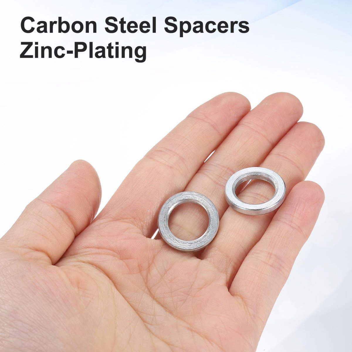 25 Pcs Galvanized Steel Spacer 1 2 Bore X 3 4 Od 8 Length Unthreaded Standoff Bushing Plain Finish Round Metal Fits M12 Screws