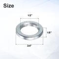 25 Pcs Galvanized Steel Spacer 1 2 Bore X 3 4 Od 8 Length Unthreaded Standoff Bushing Plain Finish Round Metal Fits M12 Screws
