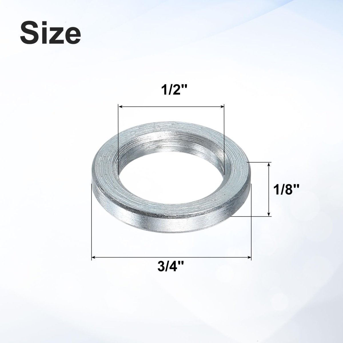 25 Pcs Galvanized Steel Spacer 1 2 Bore X 3 4 Od 8 Length Unthreaded Standoff Bushing Plain Finish Round Metal Fits M12 Screws