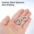 25 Pcs Galvanized Steel Spacer 1 2 Bore X 3 4 Od 8 Length Unthreaded Standoff Bushing Plain Finish Round Metal Fits M12 Screws