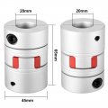 Uxcell Shaft Coupling 20mm To Bore L65xd45 Flexible Coupler Joint For Servo Stepped Motor