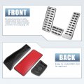 X Autohaux 1 Set Anti Slip No Drilling Aluminum Alloy Brake Gas Accelerator Foot Pedal Pads For Hyundai Tucson Sonata 2016-2021