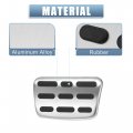 X Autohaux 1 Set Anti Slip No Drilling Aluminum Alloy Brake Gas Accelerator Foot Pedal Pads For Hyundai Tucson Sonata 2016-2021