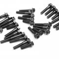 Autobahn88 Motorcycle Engine Bolt Dress-up Kit Compatible With Suzuki Sv650 X Retro Cafe Racer 2019-2020 Black Set Of 24