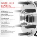 Factory Style Front Wheel Bearing Hub Assembly Compatible With Subaru Xv Crosstrek Forester Impreza 2014-2020 Driver Or