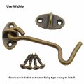 2 Pack Barn Door Latch Ttzeze 4 Barn Lock Heavy Duty Solid Thicken Copper Gate Add More Security And Privacy Cabin Hook Eye